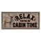 Stupell Industries Cabin Time Phrase with Deer Framed Floater Canvas Wall Art